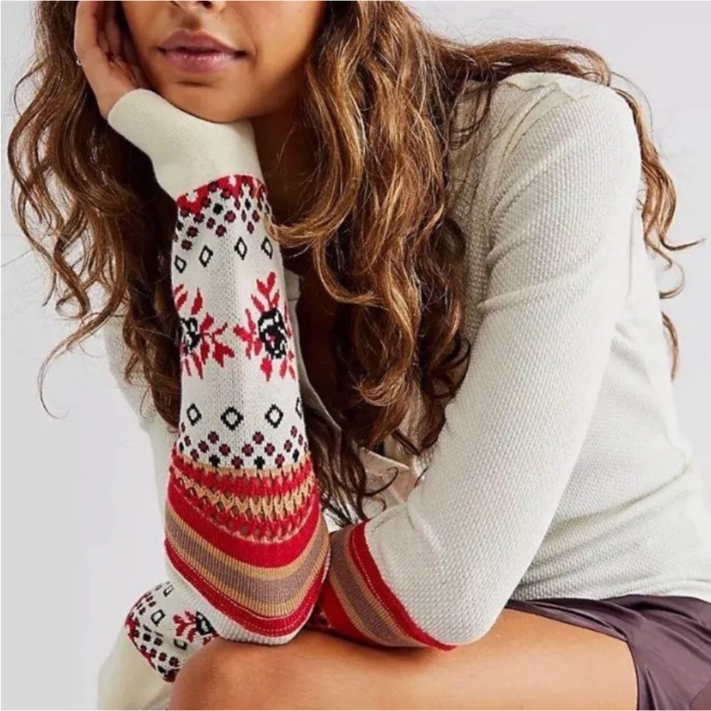 FREE PEOPLE Mikah Layering Cuff Cream Combo